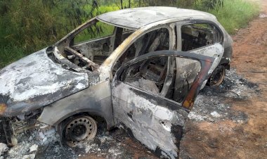 Carro usado na execução de empresário paraguaio é encontrado queimado