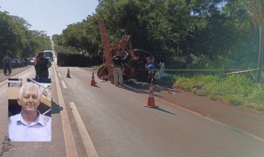 Acidente entre trator e caminhão mata idoso na BR-376