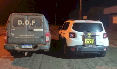 Veículo roubado no RJ é apreendido com 2 menores em MS 