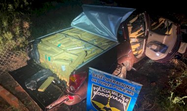 Caminhonete furtada na Capital é apreendida com R$ 3 mi em maconha na MS-164