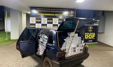 Carga de cigarros que saiu de Pedro Juan Caballero é apreendida em Dourados