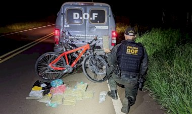 Ciclistas são presos pelo DOF com R$ 50 mil em drogas 