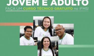 IFMS convoca para matrícula aprovados em cursos de jovens e adultos