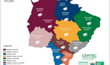 Terça-feira tem previsão de sol, com possibilidade de chuva ao longo do dia