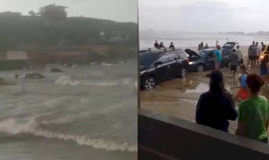 ‘Raro de acontecer’: o que desencadeou o tsunami meteorológico em Laguna?