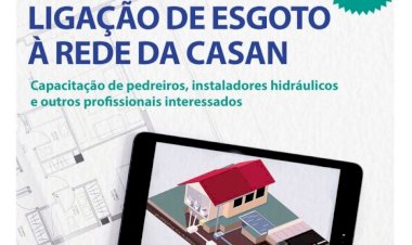 Abertas inscrições para curso gratuito sobre ligação de esgoto em Barra do Sul