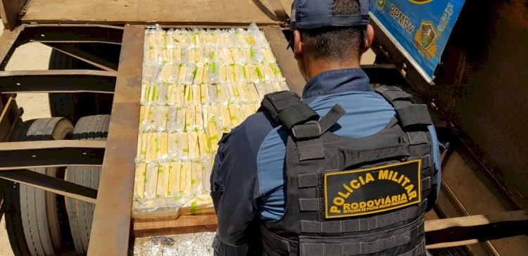 Polícia apreende carga de pasta base de cocaína avaliada em R$ 4,1 mi 